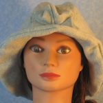 Cloche Hat in Light Gray - front
