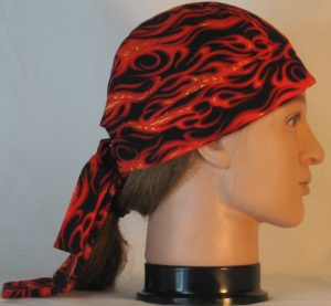 Do Rag-Red Orange Flames on Black-right