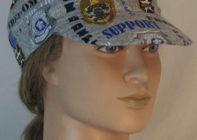 Military Patrol Cap in Police Flag Dog on Blue-front