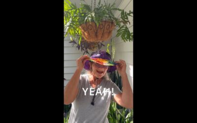 Behind the Scenes: Big Boonie in Purple with Patchwork Brim
