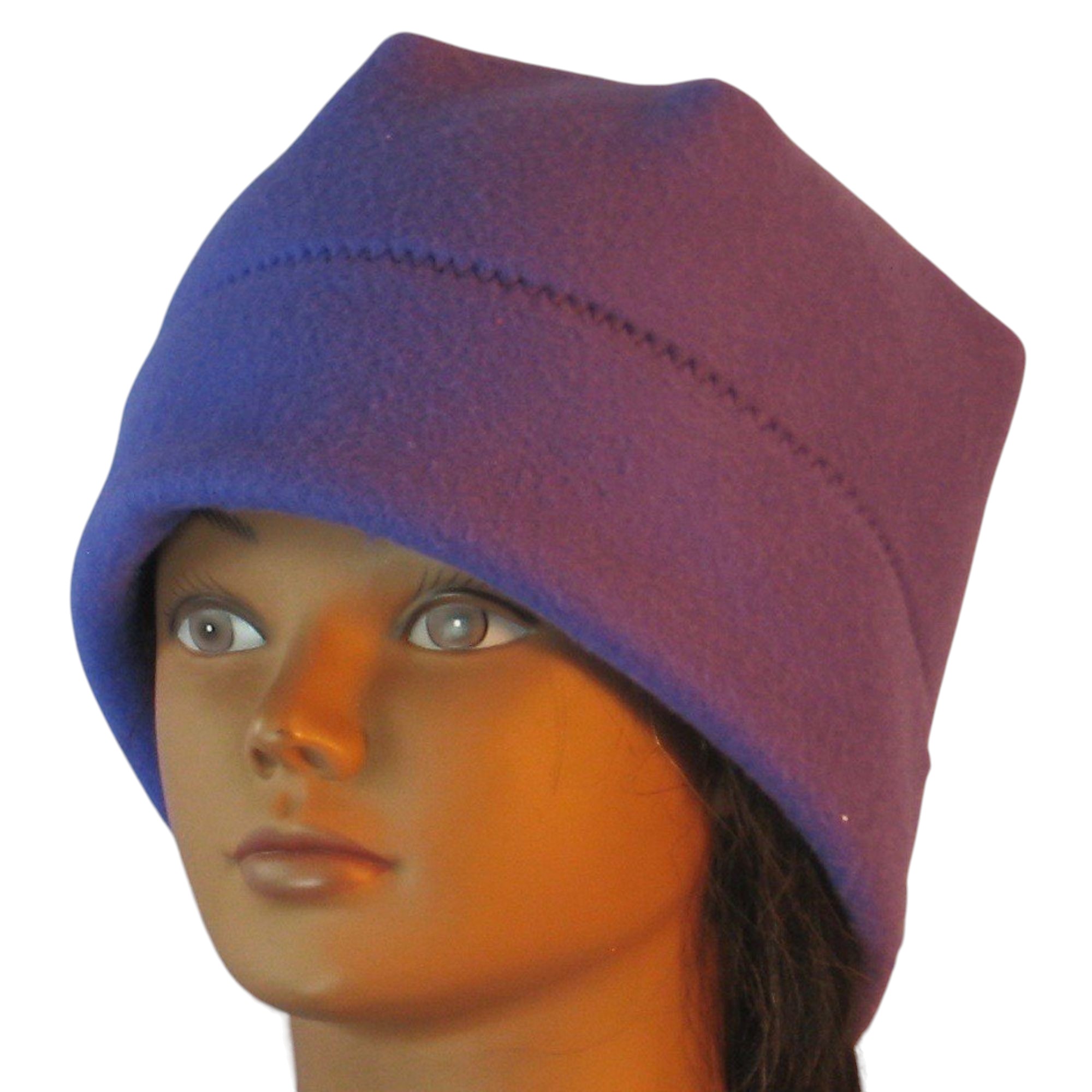 Beanie in Royal Purple - front left