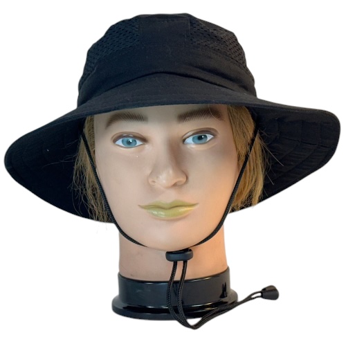 Boonie in Black with Mesh-front