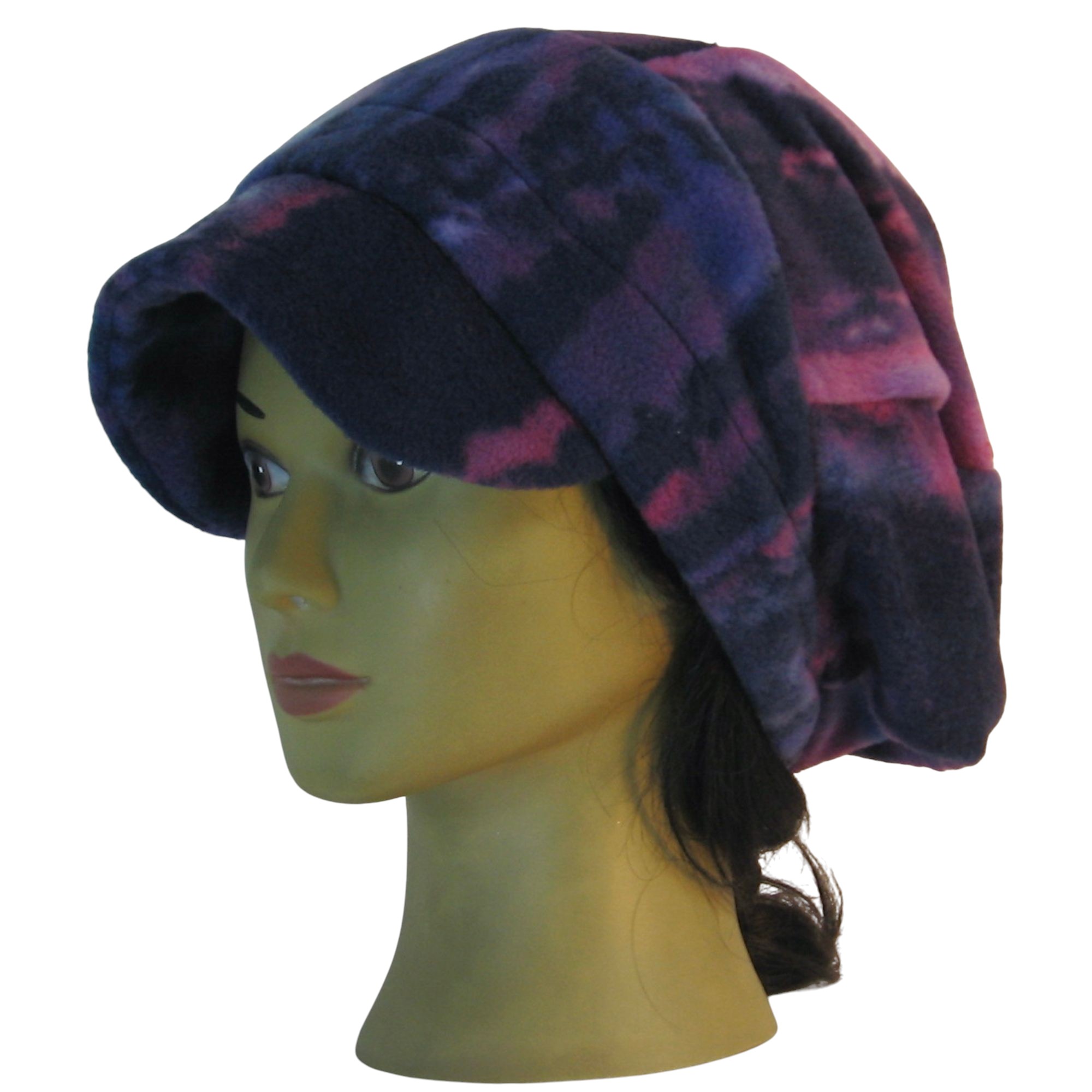 Newsboy in Purple Navy Rose Dyed - front left