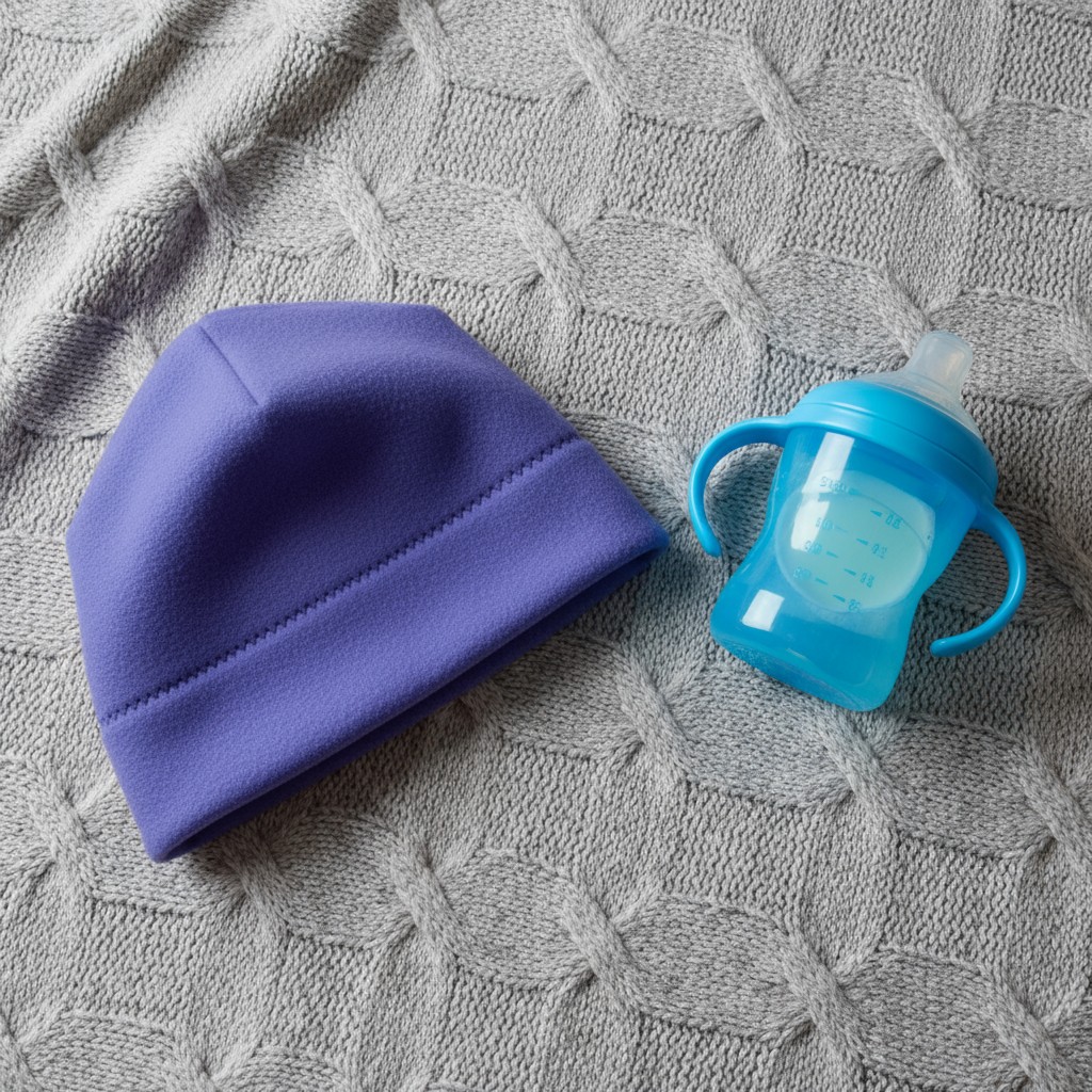 Beanie in Royal Purple - photoroom