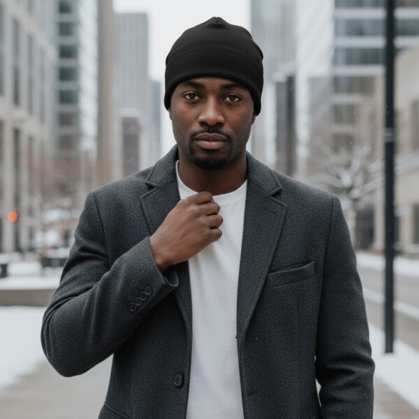 Beanie in Black - model