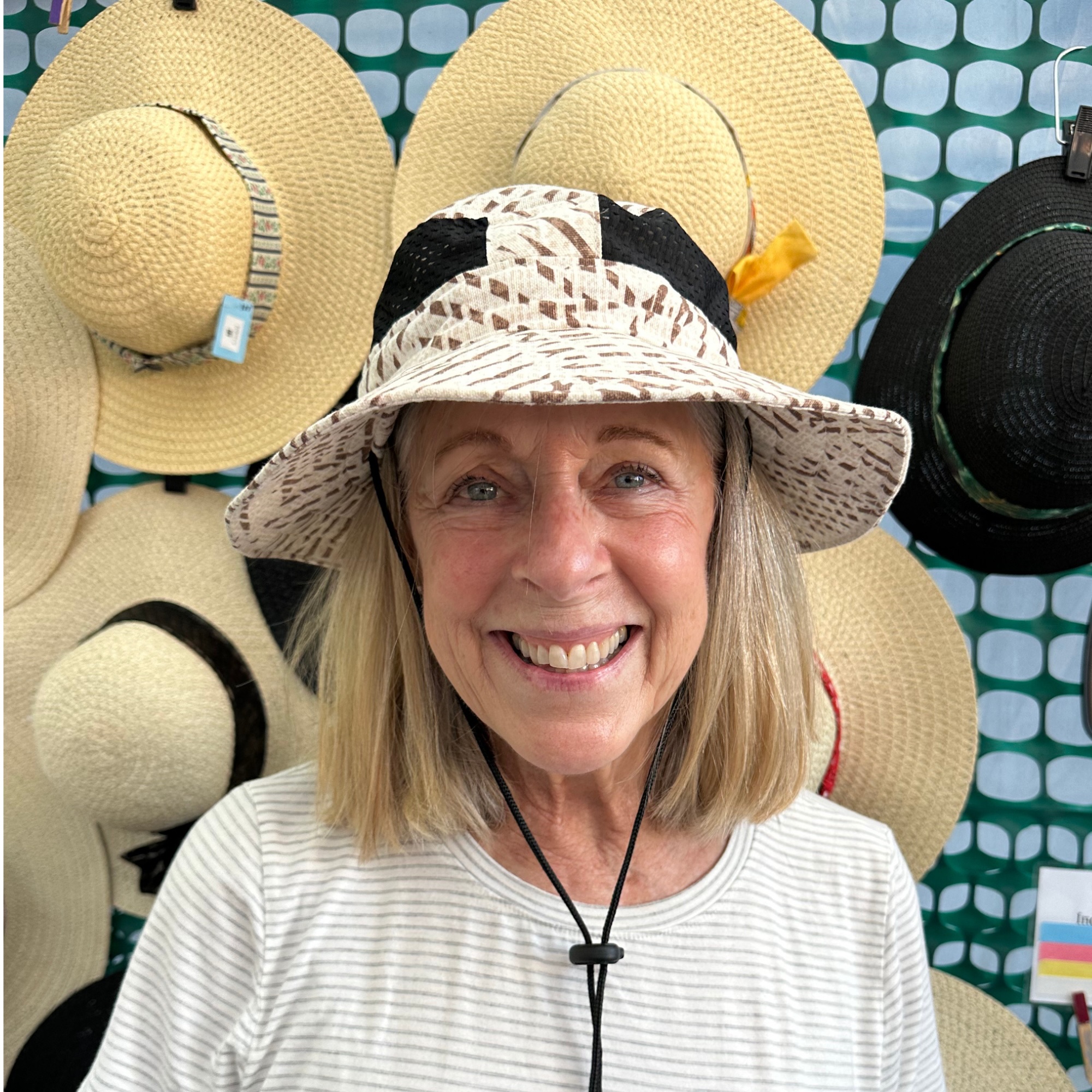 Lightweight Boonie Hat for Everyday Wear Woman smiling while wearing lightweight boonie hat with breathable design for everyday outdoor comfort